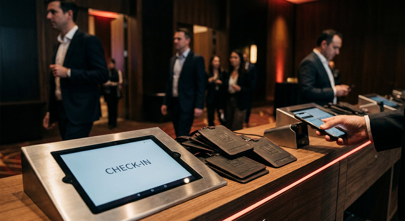 Check-in sem filas: como dimensionar corretamente o credenciamento